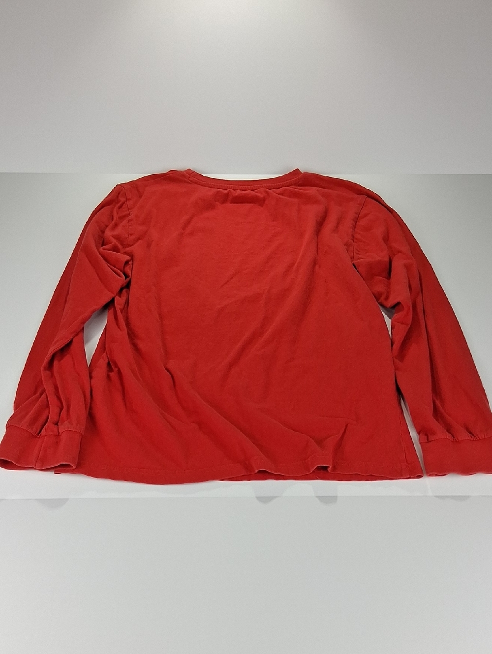 Boys The Flash Long Sleeve Tee Shirt Size Large Red w/ Yellow Lightning Graphic - Picture 4 of 5